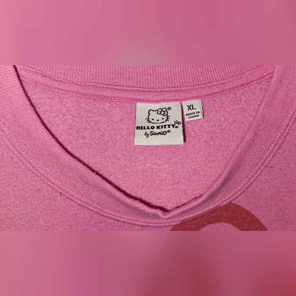 Hello Kitty Pink Crew Neck Sweater - Picture 2 of 3
